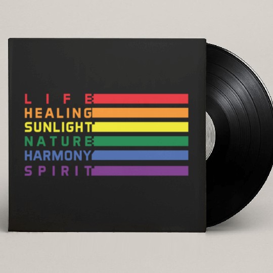 Lgbtq flag LGBTQ lesbian pride flags Custom Vinyl Record Sleeves