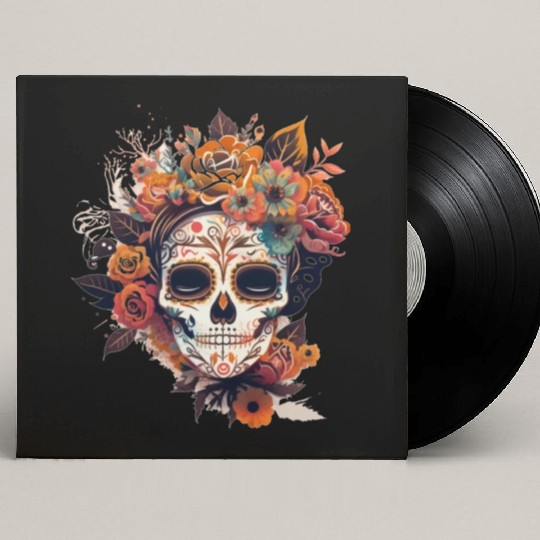 Frida Mexican frida kahlo woman painter art Custom Vinyl Record Sleeves