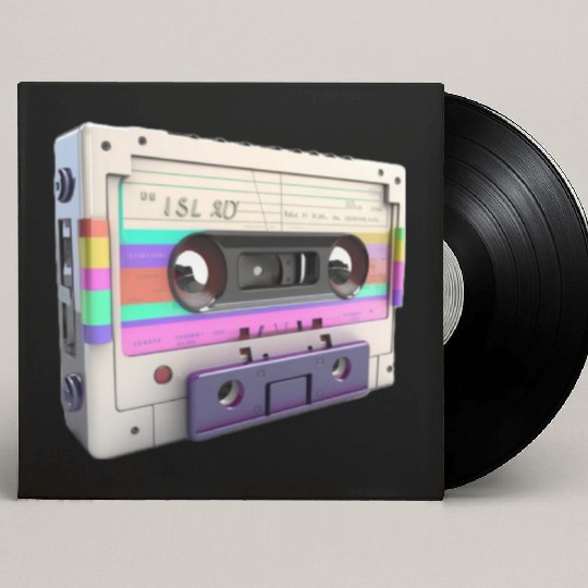 80s Music Cassette Tape : 3D, Neon, 80s songs Custom Vinyl Record Sleeves
