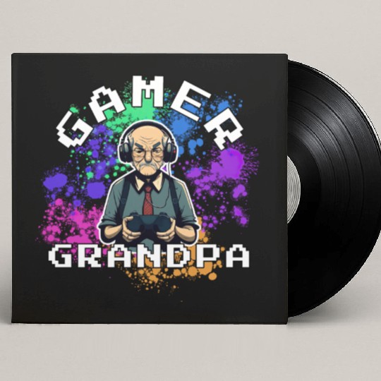 Gamer Grandpa Custom Vinyl Record Sleeves