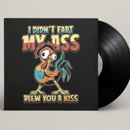 Rooster Cock Humor Custom Vinyl Record Sleeves