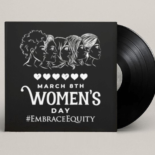 International Women's Day Embrace Equity 2023 Custom Vinyl Record Sleeves
