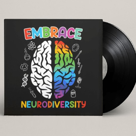 Autism Embrace Neurodiversity Autistics Custom Vinyl Record Sleeves