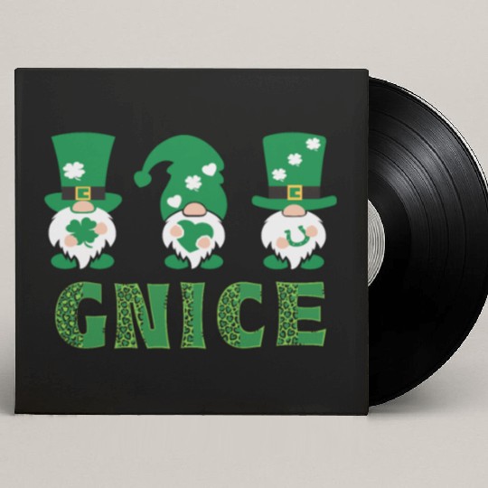 Garden Gnomes Gnome Lover Funny Gnome Gardening Custom Vinyl Record Sleeves