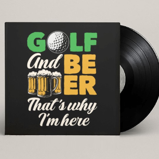 Golf Beer Custom Vinyl Record Sleeves