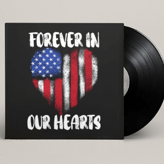 Patriotic Veteran USA Flag American Memorial Day Custom Vinyl Record Sleeves