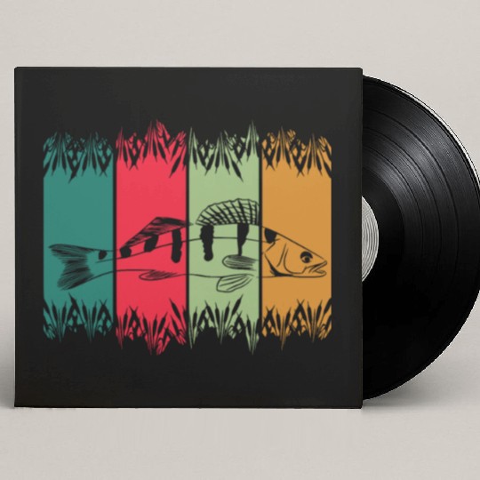 Walleye - walleye fishing Custom Vinyl Record Sleeves