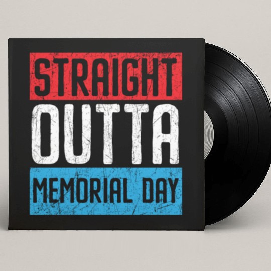 Patriotic Veteran USA Flag American Memorial Day Custom Vinyl Record Sleeves