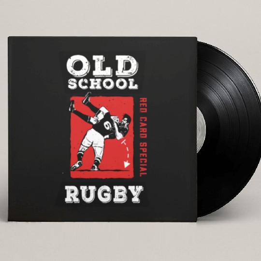 Old School Rugby Red Card Special Custom Vinyl Record Sleeves