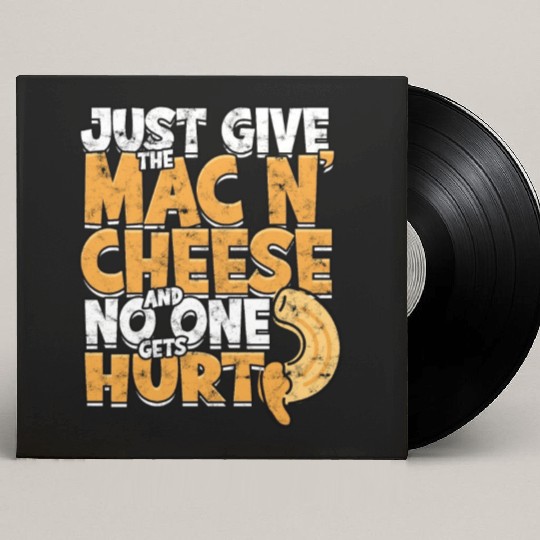 Mac N' Cheese Taster Pasta Food Macaroni Custom Vinyl Record Sleeves