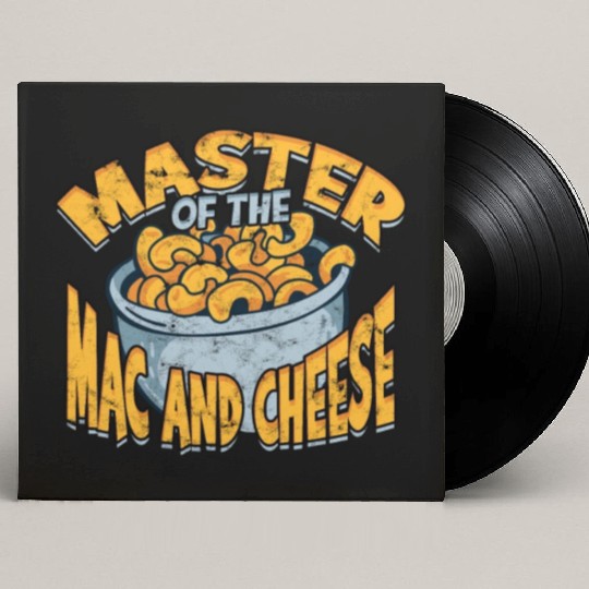 Mac N' Cheese Taster Pasta Food Macaroni Custom Vinyl Record Sleeves