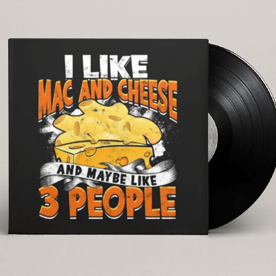 Mac N' Cheese Taster Pasta Food Macaroni Custom Vinyl Record Sleeves