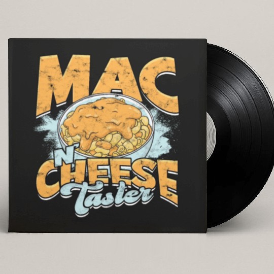 Mac N' Cheese Taster Pasta Food Macaroni Custom Vinyl Record Sleeves