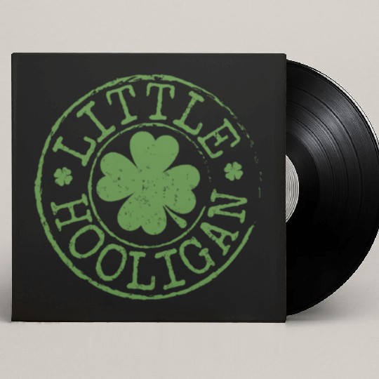 Little Hooligan Irish Clovers Kids Boy Girl St Pat Custom Vinyl Record Sleeves