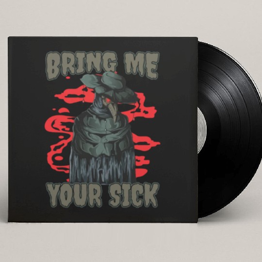 Plague Doctor Plague Doctor Mask Medicines Custom Vinyl Record Sleeves