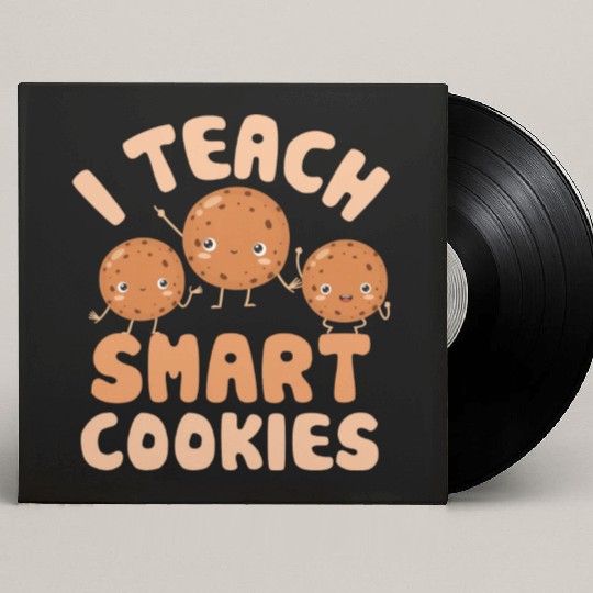 I Teach Smart Cookies Preschool Teacher Custom Vinyl Record Sleeves