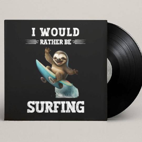 I'm Enough I'm Going Surfing Windsurfer Saying Custom Vinyl Record Sleeves