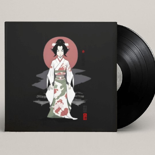Japan Rokurokubi Yokai Women Long Neck Custom Vinyl Record Sleeves