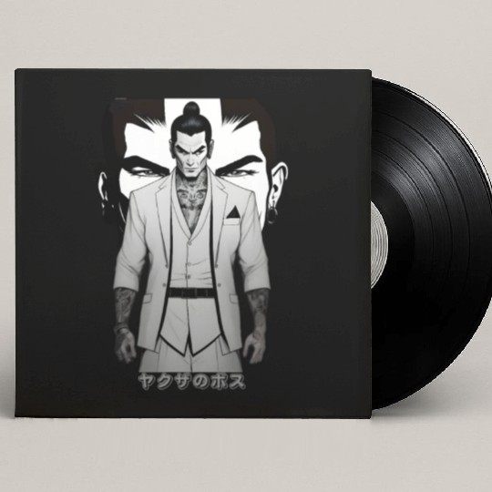 Yakuza Boss A Mafia Gangster From Japan Full of Ta Custom Vinyl Record Sleeves
