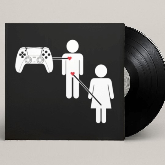 Video Games Gaming Video Gamer Gaming Controller Custom Vinyl Record Sleeves