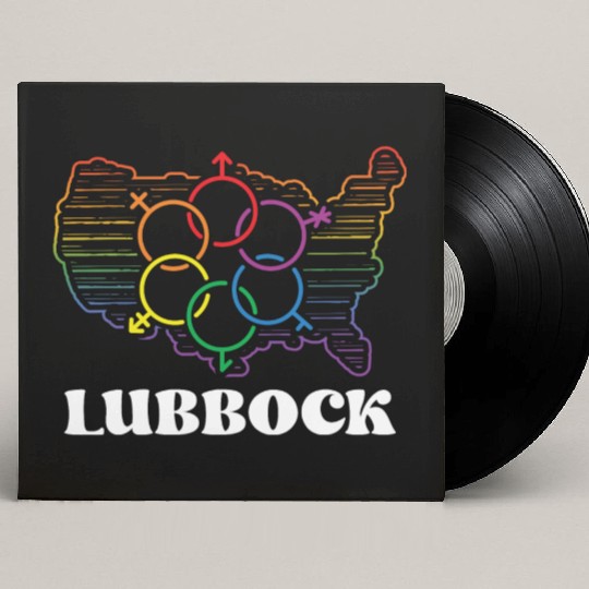 Lubbock Pride Month Pride Flag LGBT Community LGBT Custom Vinyl Record Sleeves