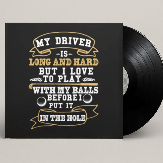 Funny Golf Play With My Balls Custom Vinyl Record Sleeves