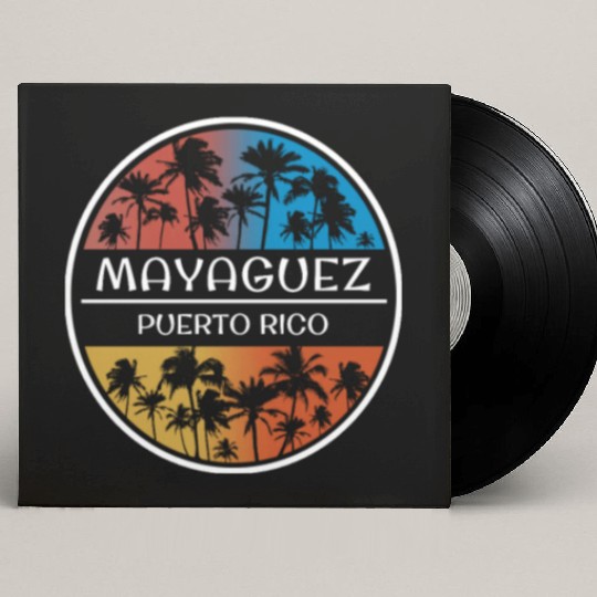 Mayaguez Puerto Rico Stylish Vacation Souvenir Custom Vinyl Record Sleeves