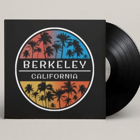 Berkeley California Stylish Vacation Souvenir Custom Vinyl Record Sleeves