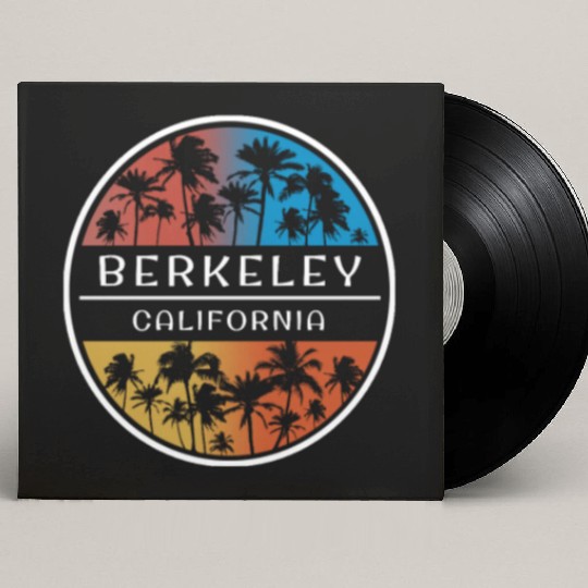 Berkeley California Stylish Vacation Souvenir Custom Vinyl Record Sleeves