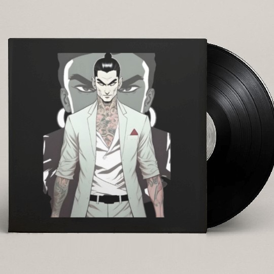 Japan Yakuza Greeny Face Custom Vinyl Record Sleeves