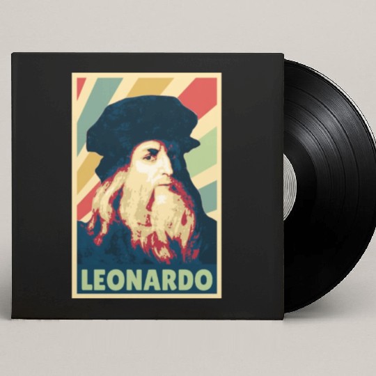 Leonardo Da Vinci Vintage Colors Custom Vinyl Record Sleeves