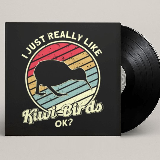 Bird Lover Endangered Species Kiwi Bird Custom Vinyl Record Sleeves