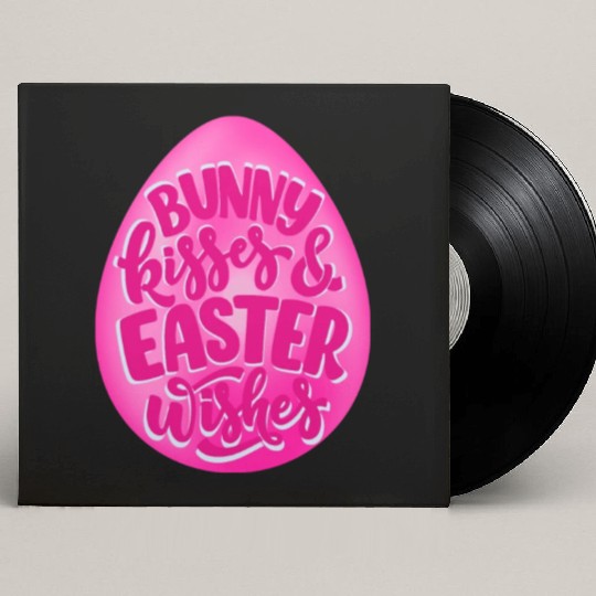 Happy Easter | Bunny Kisses and Easter Wishes | Custom Vinyl Record Sleeves