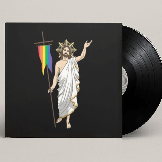 LGBT Jesus Equal Rainbow Christian Custom Vinyl Record Sleeves