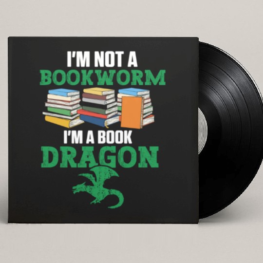 Librarian Bookworm Book Nerd Reading Library Custom Vinyl Record Sleeves