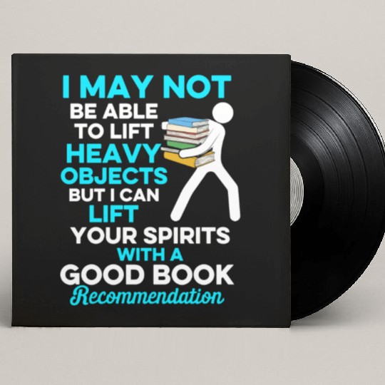Librarian Bookworm Book Nerd Reading Library Custom Vinyl Record Sleeves