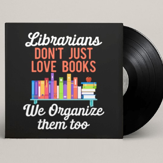 Librarian Bookworm Book Nerd Reading Library Custom Vinyl Record Sleeves