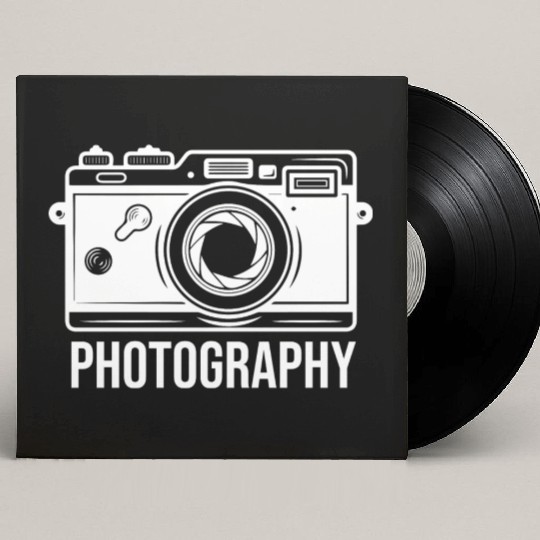 Funny Camera photography quote gift Custom Vinyl Record Sleeves