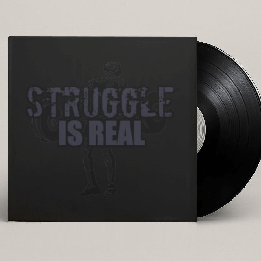 Struggle Is Real - NAVY Custom Vinyl Record Sleeves