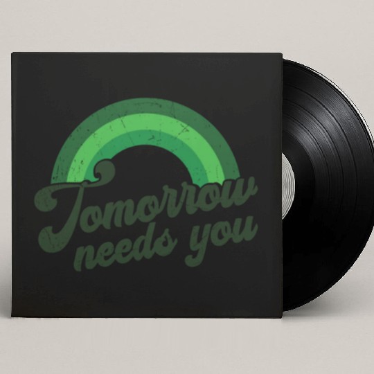 Rainbow Mental Health Tomorrow Needs You Custom Vinyl Record Sleeves