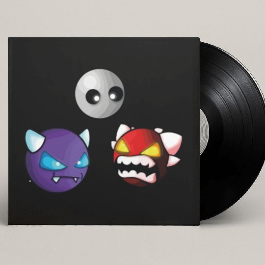 geometry dash insane game Custom Vinyl Record Sleeves