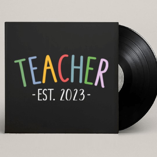 Teacher 2023 For New Teacher Graduation Custom Vinyl Record Sleeves