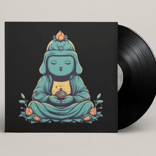 Meditating buddha Custom Vinyl Record Sleeves