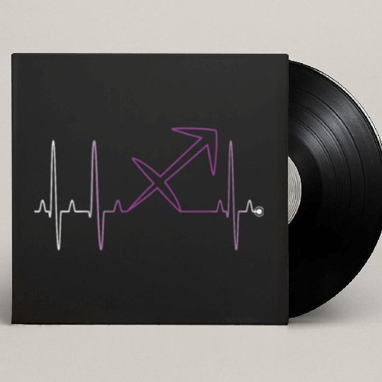 Sagittarius Heartbeat Custom Vinyl Record Sleeves
