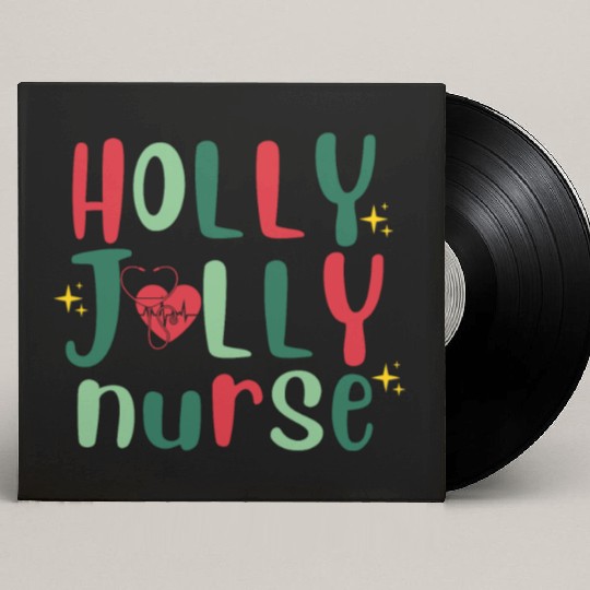 HOLLY JOLLY NURSE6 Custom Vinyl Record Sleeves