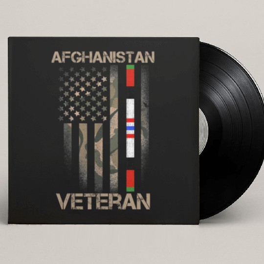 Afghanistan Veteran American US Flag Proud Army Mi Custom Vinyl Record Sleeves