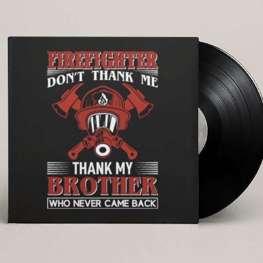 Firefighter Brother Custom Vinyl Record Sleeves