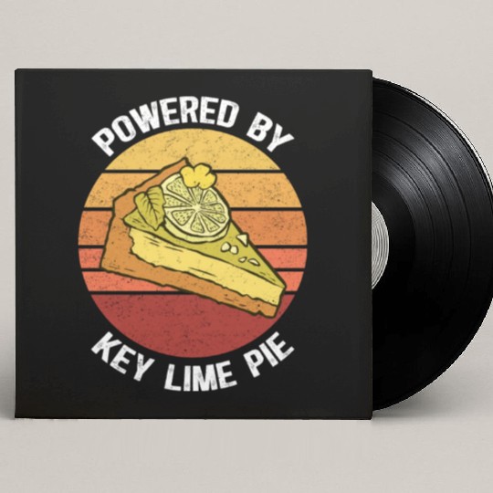 Powered By Key Lime Pie Pies Lover Custom Vinyl Record Sleeves