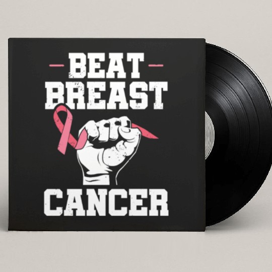 Beat Breast Cancer Advocacy Breast Cancer Custom Vinyl Record Sleeves