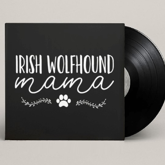 Irish Wolfhound Dog Mom Custom Vinyl Record Sleeves